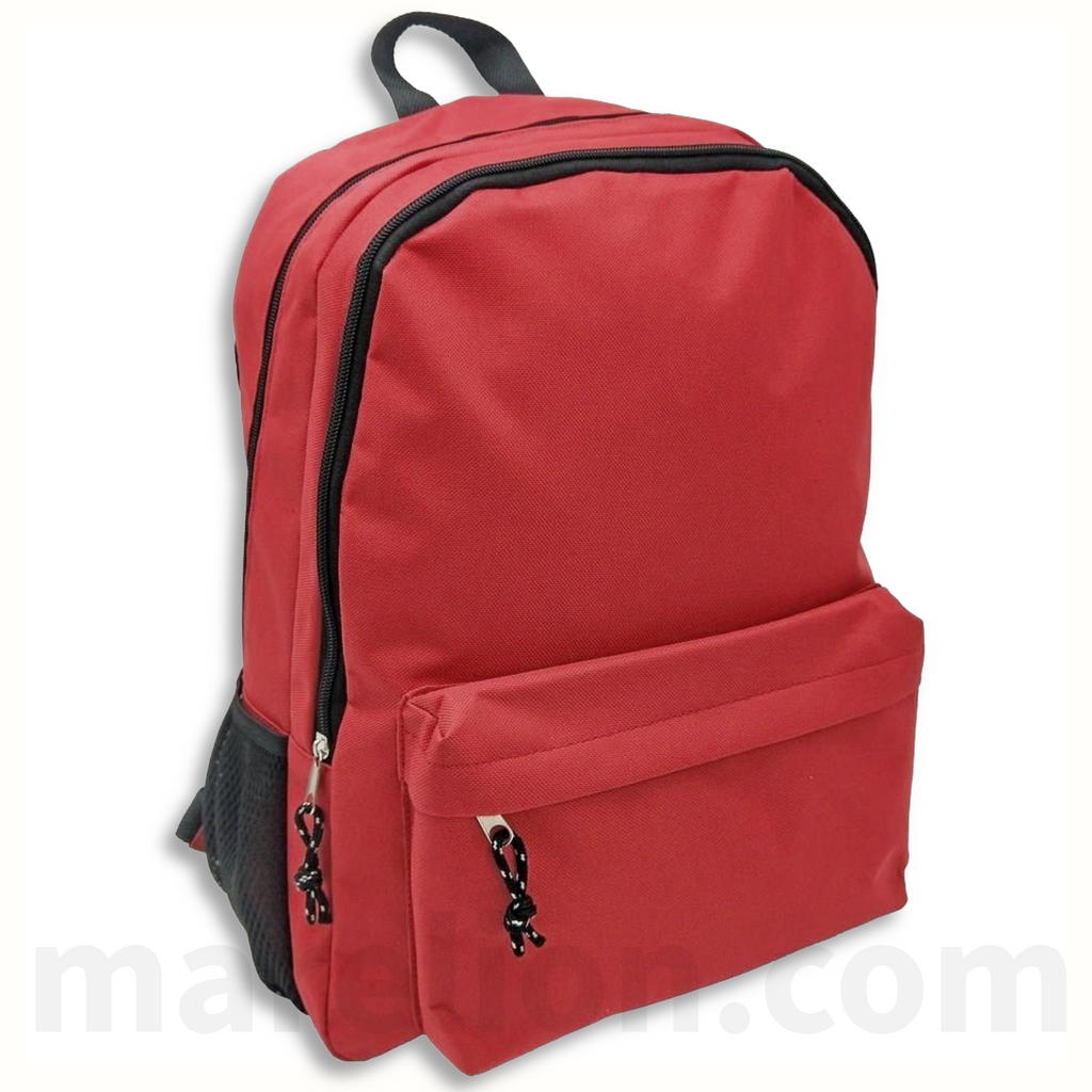 Mood Backpack Omega Double Red 2 Cases 32x42x16cm - Τσάντα Πλάτης 2 Θήκες