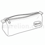 Mood Chrome Pencil Case Pink 1 Compartment 21x7x7cm - Κασετίνα Βαρελάκι Ροζ 1 Θήκη