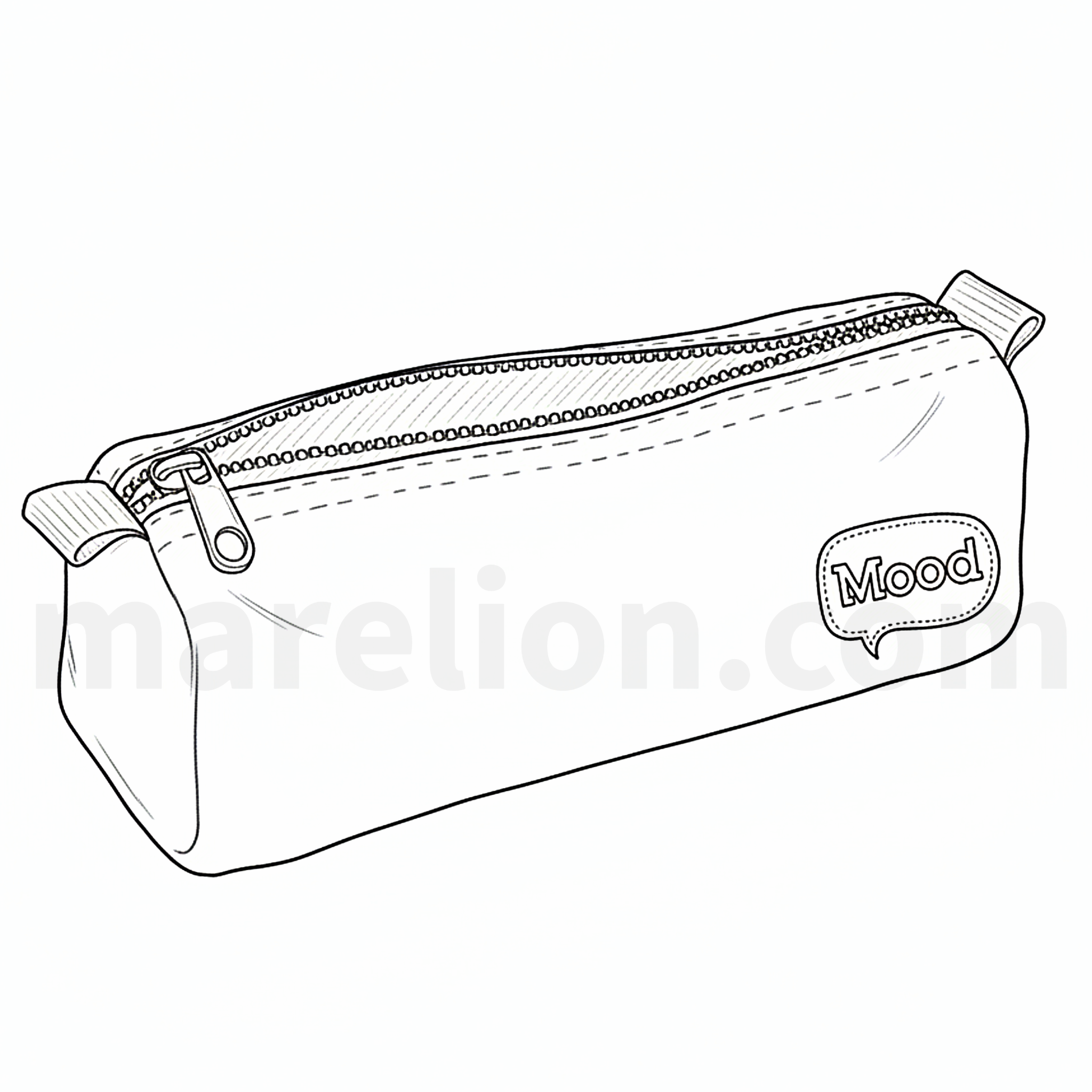 Mood Chrome Pencil Case Pink 1 Compartment 21x7x7cm - Κασετίνα Βαρελάκι Ροζ 1 Θήκη