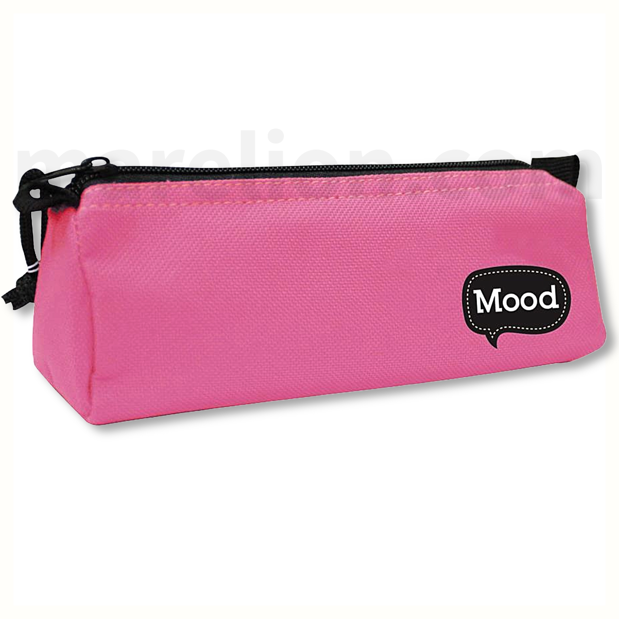 Τίτλος Mood Chrome Pencil Case Pink 1 Compartment 21x7x7cm - Κασετίνα Βαρελάκι Ροζ 1 Θήκη
