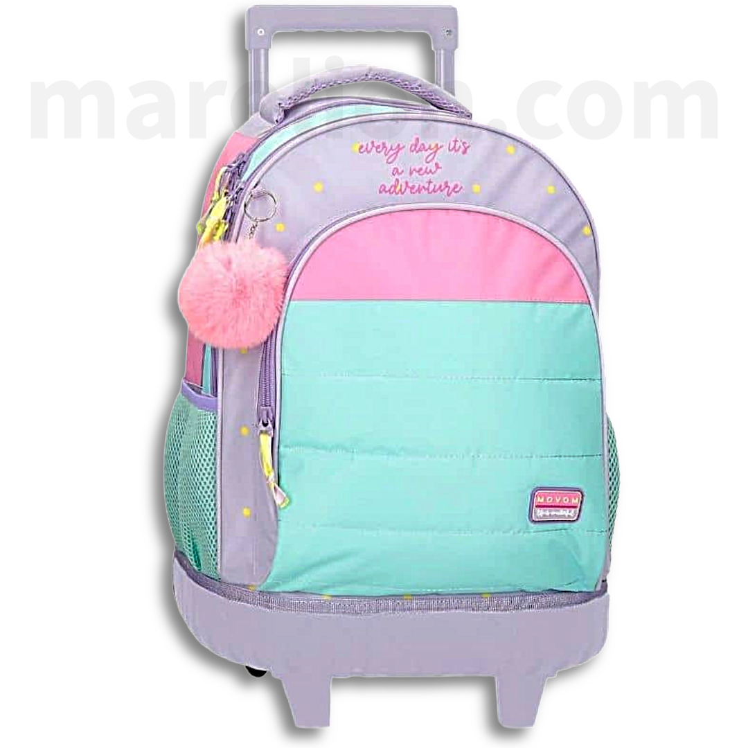 Movom Rolling Backpack 2 Wheels New Adventure - Σχολική Τσάντα Τρολέι 2 Ρόδες