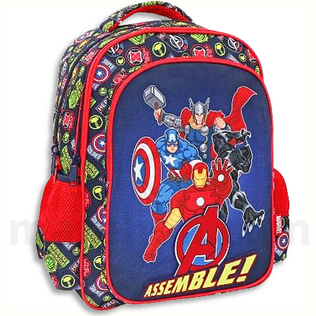 Must Backpack Avengers Assemble 3 Cases - Σχολική Τσάντα Πλάτης Δημοτικού 3 Θήκες