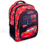 Must Backpack Disney Cars Let's Race 3 Cases - Σχολική Τσάντα Πλάτης Δημοτικού 3 Θήκες