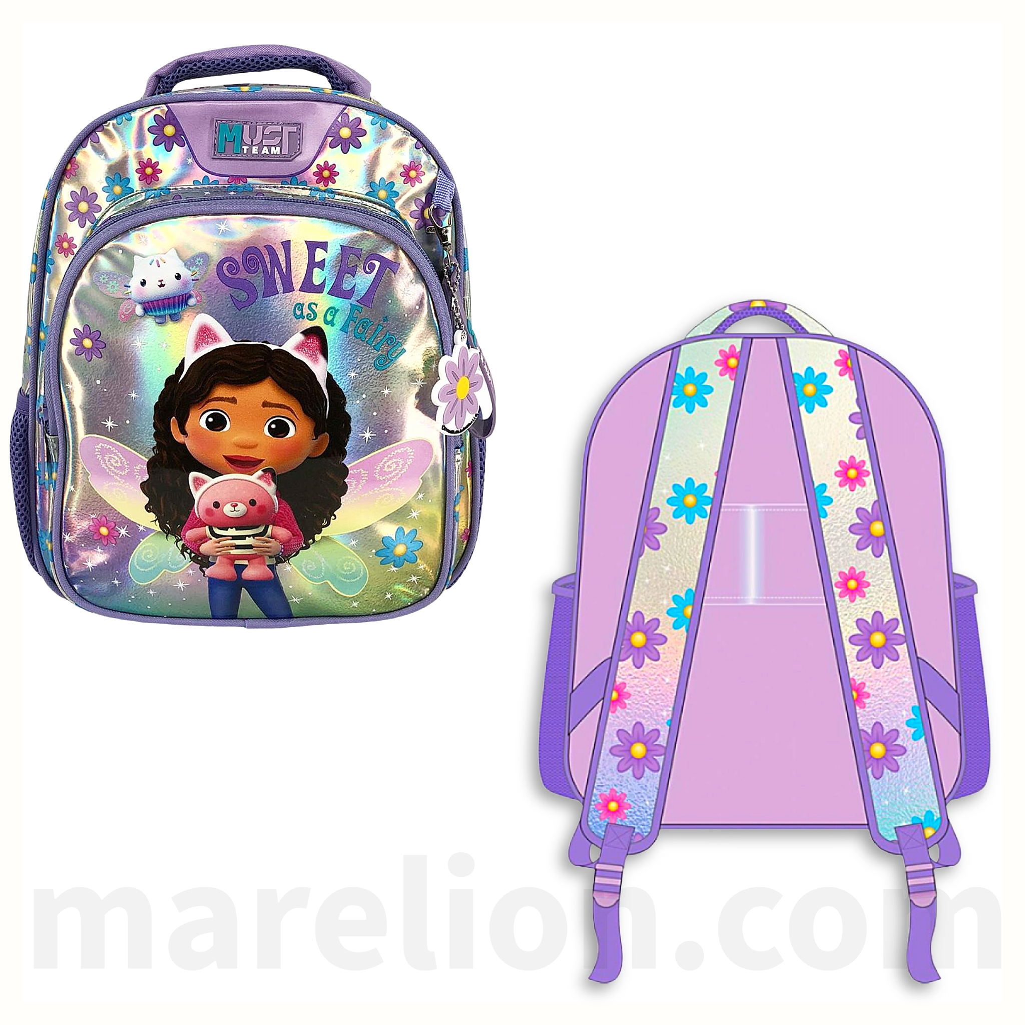 Must Backpack Gabbys Dollhouse 2 Compartments - Σχολική Τσάντα Πλάτης 2 Θήκες Νηπιαγωγείο