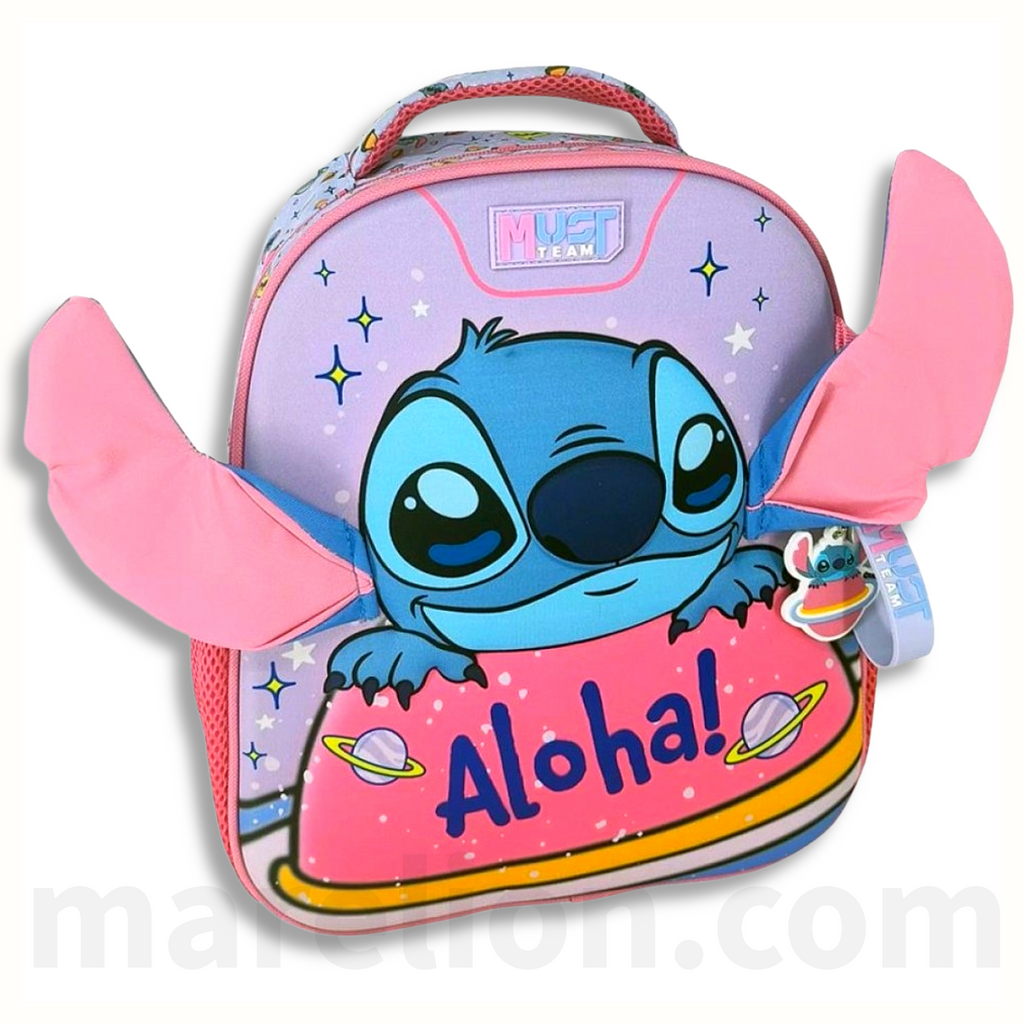 Must Backpack Lilo and Stitch 2 Compartments - Σχολική Τσάντα Πλάτης 2 Θήκες Νηπιαγωγείο