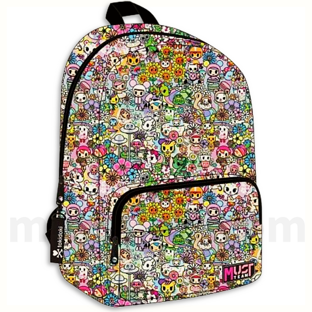 Must Backpack Tokidoki Team 2 Cases (1 main) - Σχολική Τσάντα Πλάτης 2 Θήκες