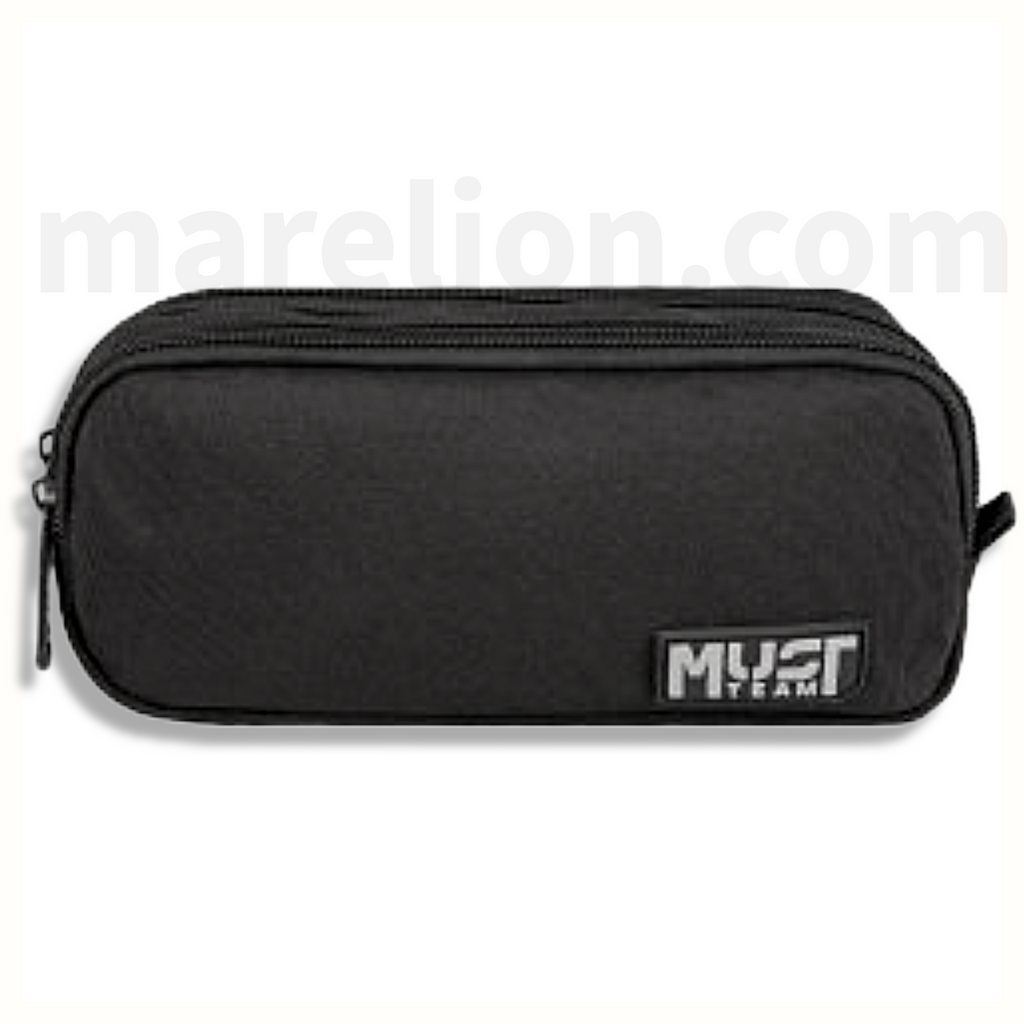 Must Pencil Case Barrel Monochrome Black, 2 Cases - Κασετίνα Βαρελάκι 2 Θήκες