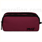 Must Pencil Case Barrel Monochrome Burgundy, 2 Cases - Κασετίνα Βαρελάκι 2 Θήκες