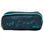 Must Pencil Case Barrel Monochrome Energy Gamer on, 2 Cases - Κασετίνα Βαρελάκι 2 Θήκες 