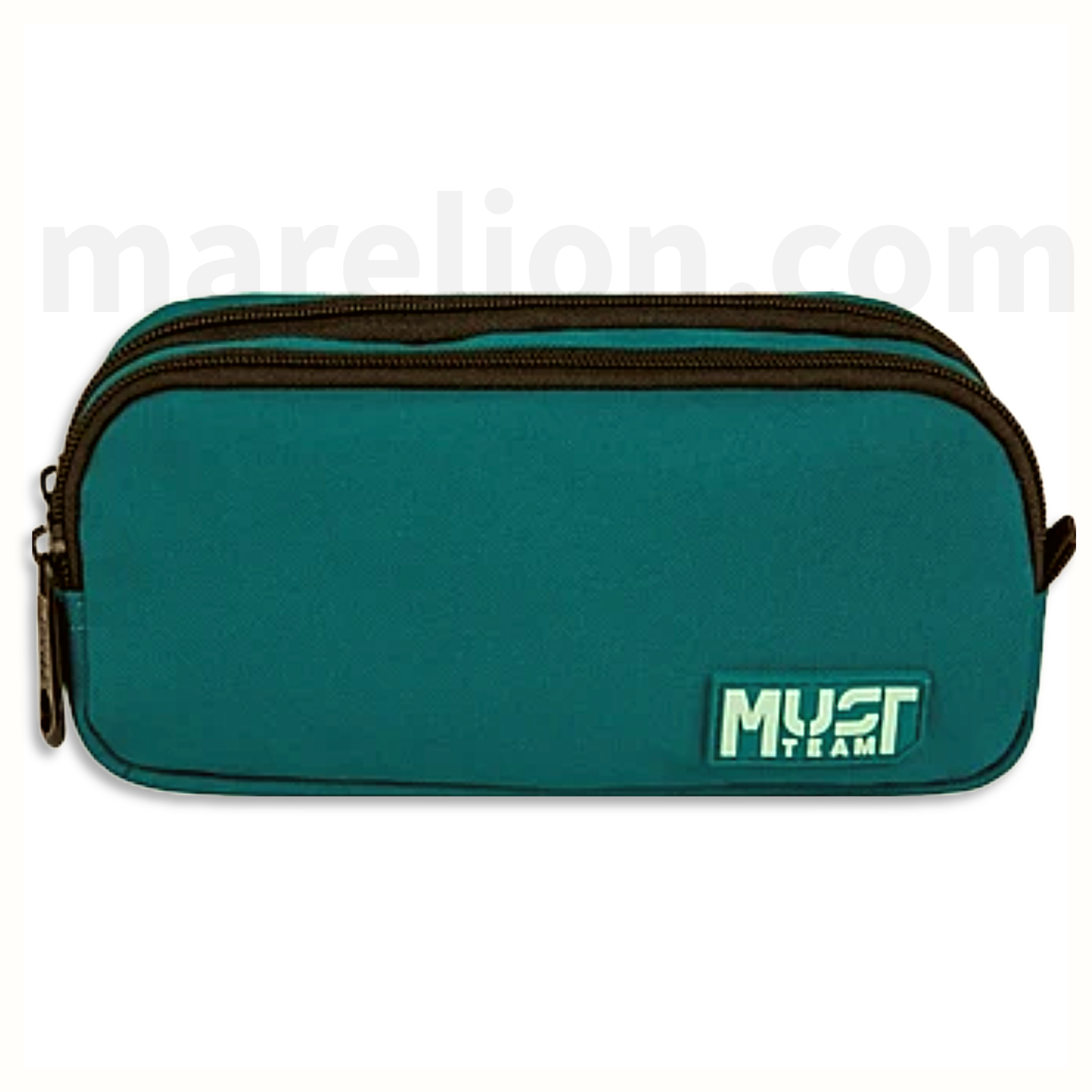 Must Pencil Case Barrel Monochrome Forest Green, 2 Cases - Κασετίνα Βαρελάκι 2 Θήκες