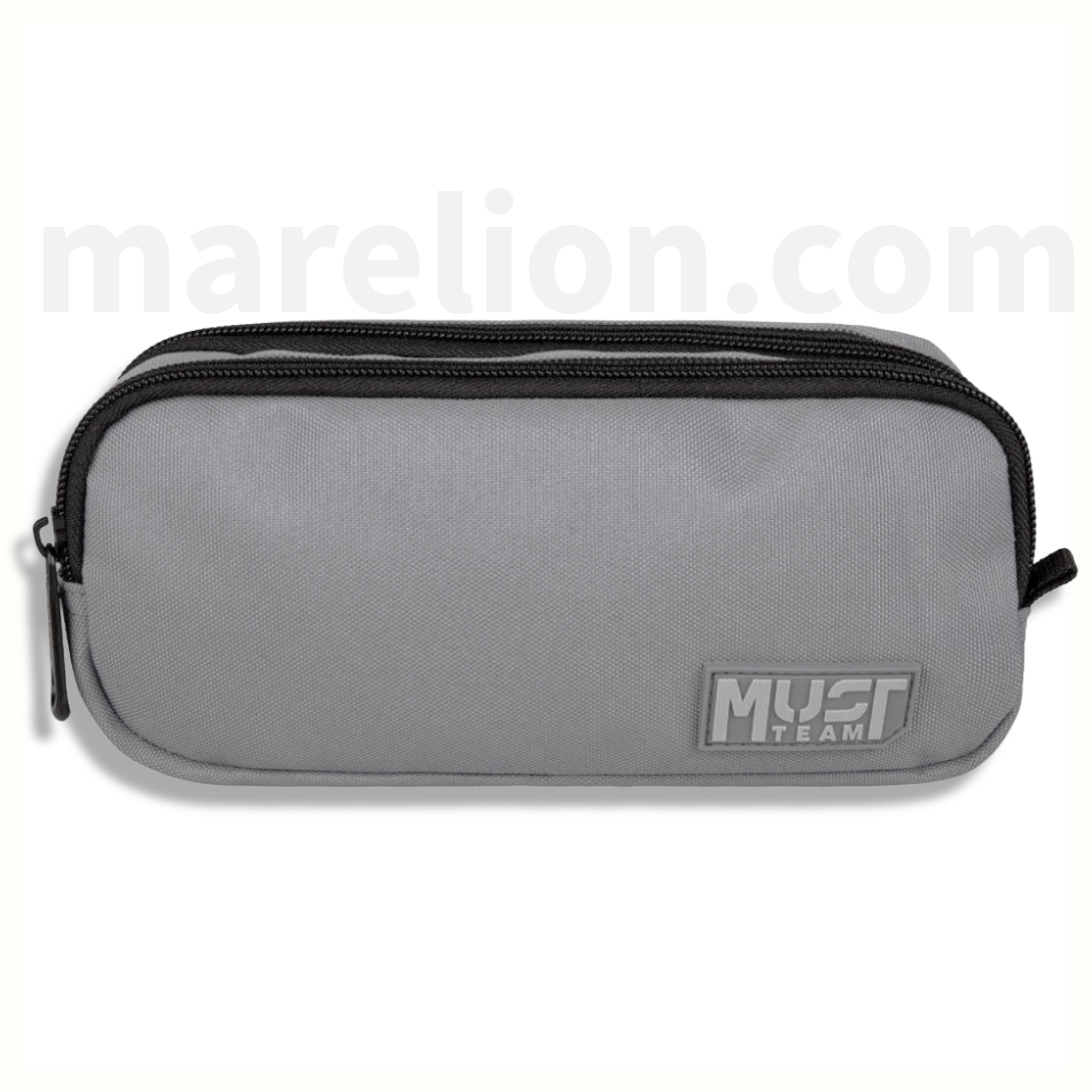 Must Pencil Case Barrel Monochrome Grey, 2 Cases - Κασετίνα Βαρελάκι 2 Θήκες