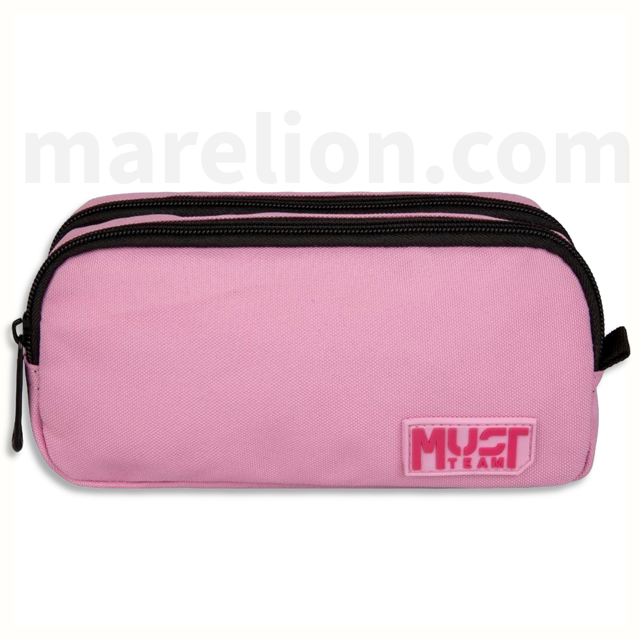 Must Pencil Case Barrel Monochrome Pink, 2 Cases - Κασετίνα Βαρελάκι 2 Θήκες 
