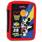Must Pencil Case Mickey Mouse 2 Zip Full - Σχολική Κασετίνα Διπλή Γεμάτη 2 Φερμουάρ