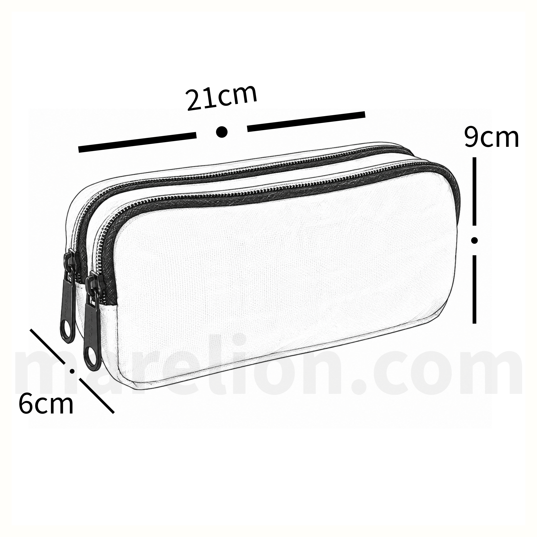 Must Pencil Case Barrel Monochrome Black, 2 Cases - Κασετίνα Βαρελάκι 2 Θήκες