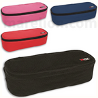 Must Pencil Case Oval Barrel 1 Compartment 4 Colors - Σχολική Κασετίνα Οβάλ Βαρελάκι Μονόχρωμη
