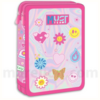 Must Pencil Case Perfect Day 2 Zip Full - Σχολική Κασετίνα Διπλή Γεμάτη 2 Φερμουάρ