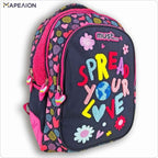 Must School Backpack Spread Your Love 3 Cases - Σχολική Τσάντα Πλάτης Δημοτικού 3 Θήκες