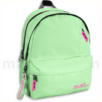 Must Team Backpack Monochrome Classic 2 Compartments Bright Green - Σακίδιο Πλάτης 2 Θέσεων