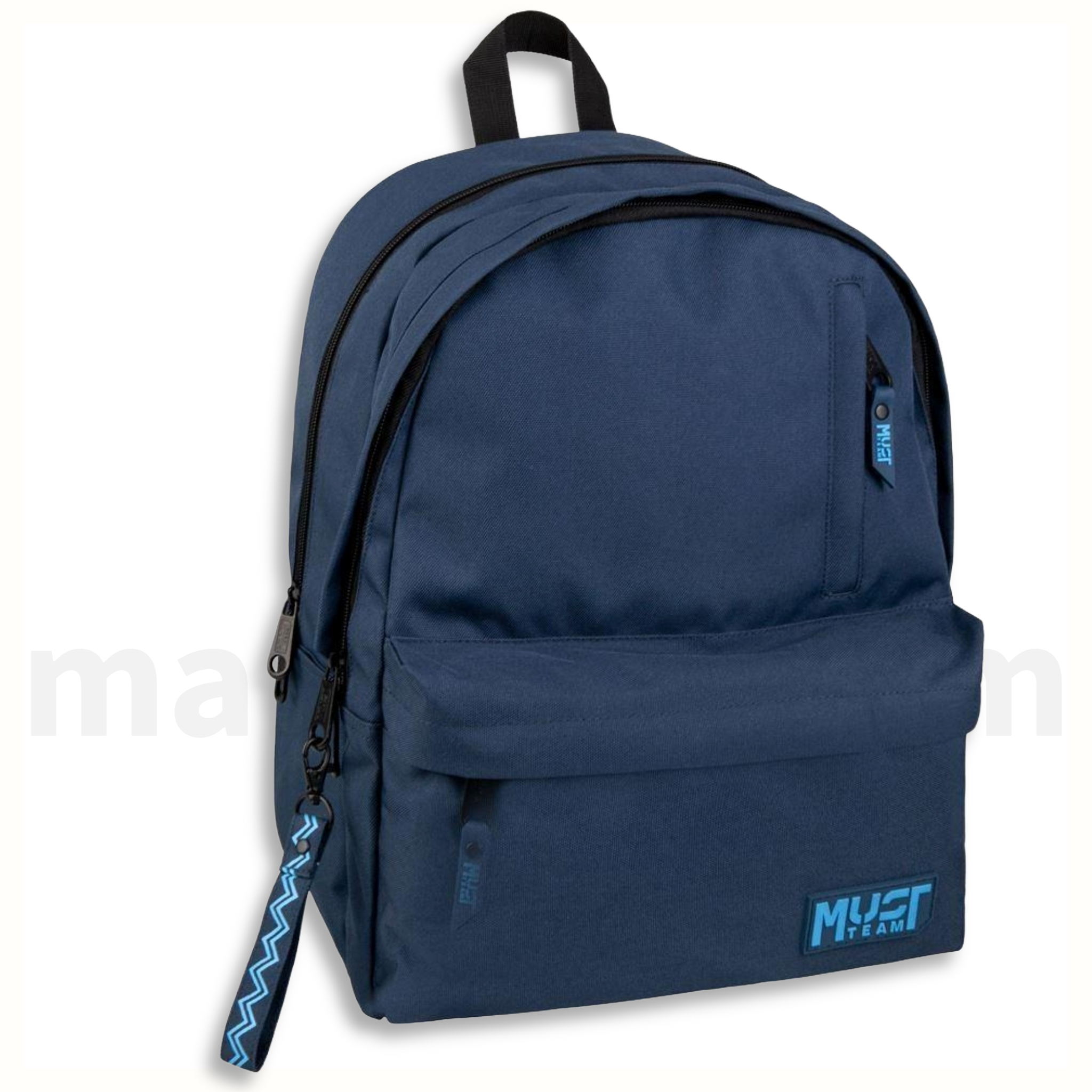 Must Team Backpack Monochrome Classic 2 Compartments Dark blue - Σακίδιο Πλάτης 2 Θέσεων