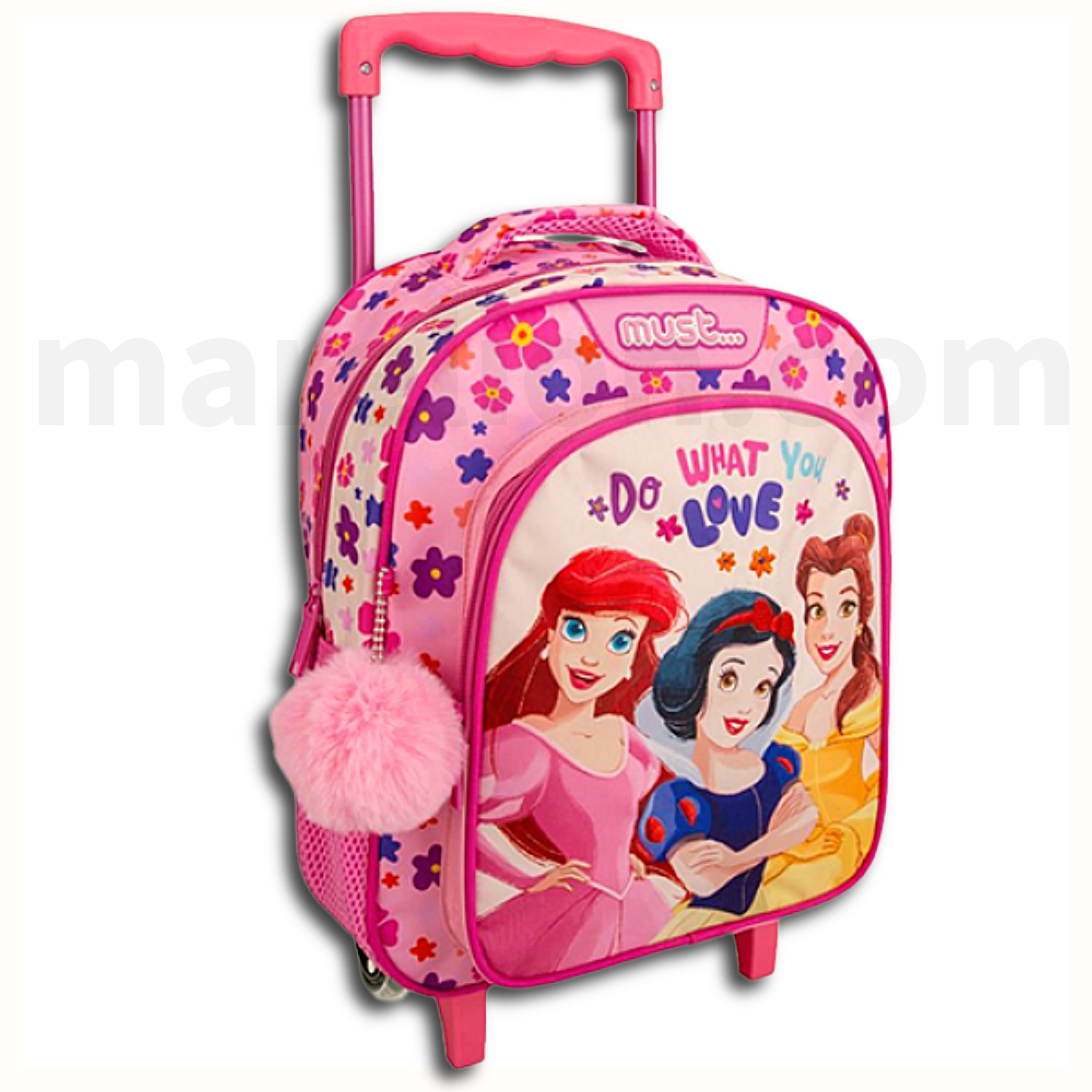 Must Trolley Bag Disney Princess Do What You Love, 2 Compartments - Σχολική Τσάντα Τρολέι Νηπίου