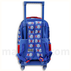 Must Trolley School Bag Marvel Captain America 3 Cases - Σχολική Τσάντα Τρολέι Δημοτικού 3 Θήκες
