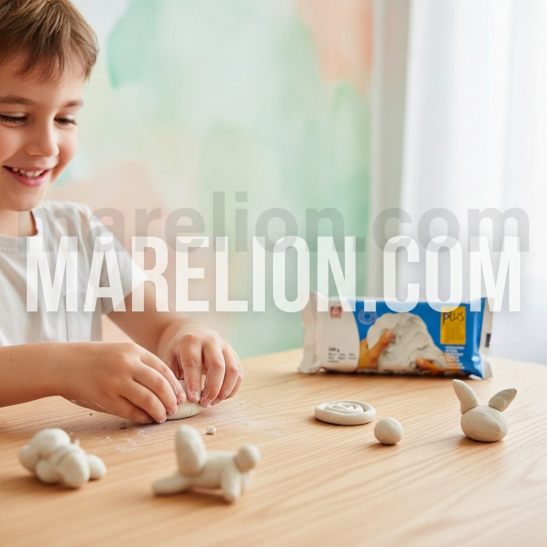 Natural Self Hardening Clay Air Dry 500g - Πηλός Λευκός & Καφέ Χειροτεχνία DIY - ΧΟΝΔΡΙΚΗ ΠΩΛΗΣΗ