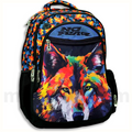 No Fear Backpack Oval Colored Wolf - Σχολική Τσάντα Πλάτης Δημοτικού 4 Θήκες