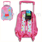 ΣΧΟΛΙΚΗ ΤΣΑΝΤΑ ΤΡΟΛΕΪ ΝΗΠΙΟΥ PEPPA PIG MUST 2 ΘΗΚΕΣ TROLLEY BAG ΣΧΟΛΙΚΕΣ ΤΣΑΝΤΕΣ ΝΗΠΙΑΓΩΓΕΙΟΥ KIDS SCHOOL BAGS