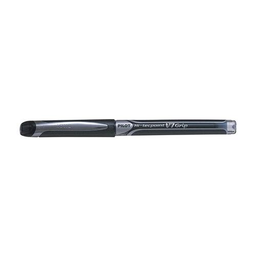 Pilot V5 | Pilot V7 , Hi-Tecpoint Grip Rollerball Pen Black , 0.5mm | 0.7mm - Στυλό Rollerball Υγρής Μελάνης Μαύρο