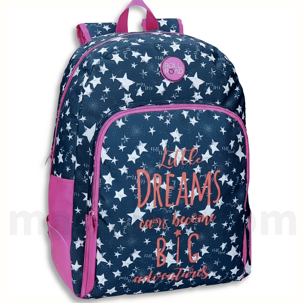Roll Road Dreams Backpack 2 Cases - Σχολική Τσάντα Πλάτης 2 Θήκες, Προσαρμόσιμη σε Καρότσι