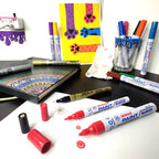 Snowman Paint Markers Dual Tip 1.5mm to 4mm | Set of 7 Colours - Μαρκαδόρος Μπογιάς Διπλής Όψης 7 Χρώματα