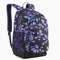 Floral-patterned backpack with Puma logo on a white background