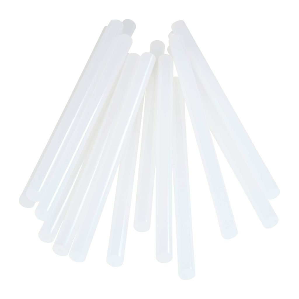 Silicone Glue Sticks 7mm thickness x 100mm long -  Set of 12 for Glue Guns - Ράβδοι Σιλικόνης για το Μικρό Πιστόλι Θερμοκόλλησης