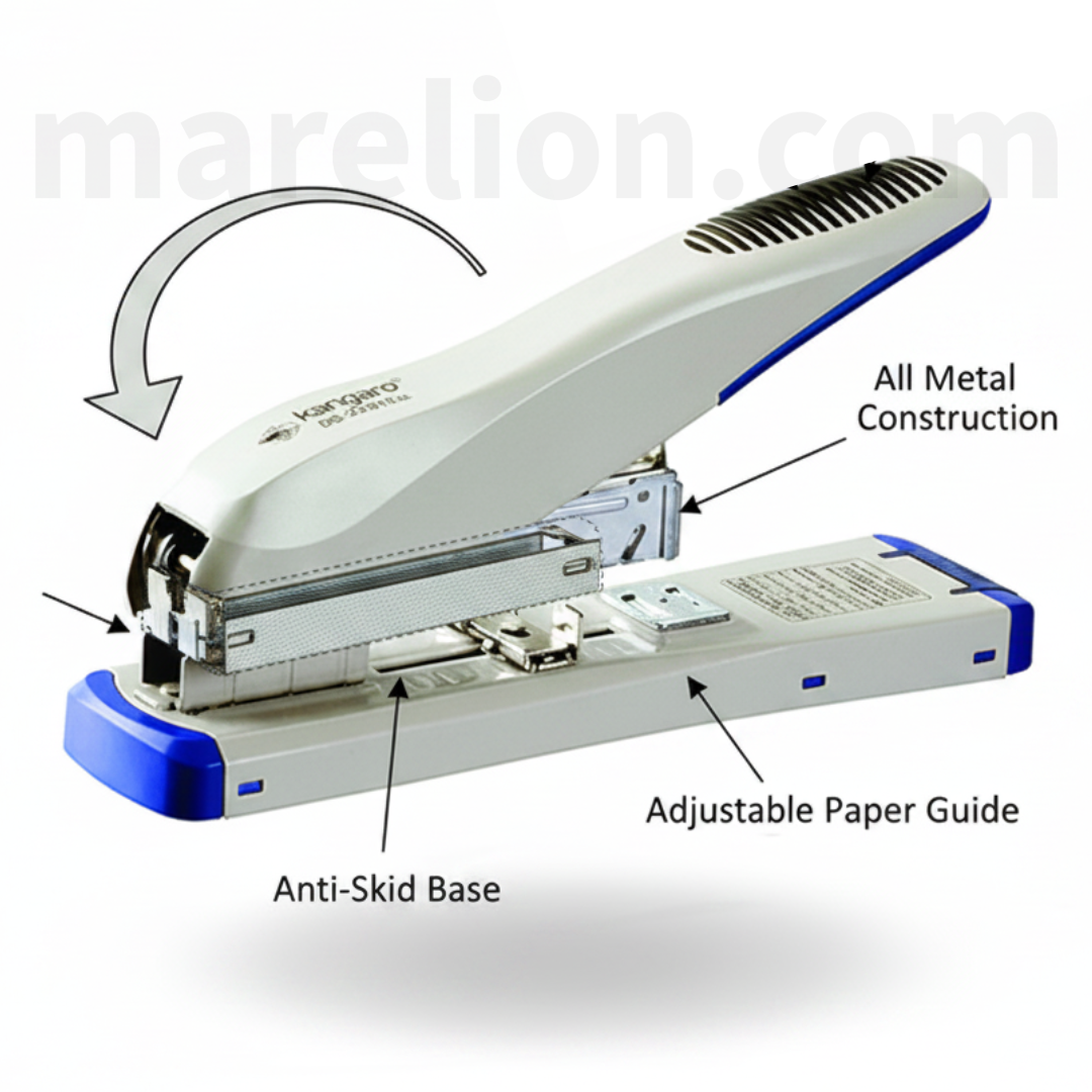 Kangaro DS-23S13QL All Metal Half Strip Stapler Sturdy - Μεταλλικό Συρραπτικό Γραφείου