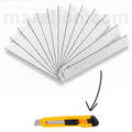 CUTTING BLADES 18mm 10pcs ΛΕΠΙΔΕΣ ΦΑΡΔΙΕΣ ΨΑΛΙΔΙΑ ΧΑΡΤΟΚΟΠΤΕΣ