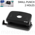 Spree 2 Hole Paper Punch 11.5cm 10 Sheets Black - Μικρό Τρυπητήρι Γραφείου