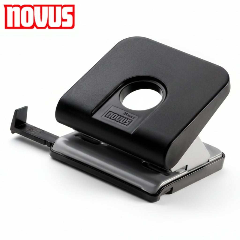 Novus 2 Hole Punch 25 Sheets Master Black - High quality - Τρυπητήρι Γραφείου
