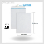 White Paper Envelopes packs A3 / A4 / A5 sizes with gum - Άσπροι Φάκελοι Αλληλογραφίας