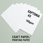 Carton Paper A3, 160gsm White, Pack of 20 / 250 Sheets - Χαρτόνια Α3 Λευκό, Χειροτεχνία, Κατασκευές