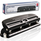 Deli 4 Hole Paper Punch 8 - Up to 15 Sheet Capacity - Τρυπητήρι 4 Τρύπες Γραφείου