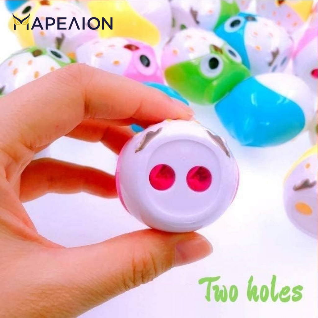 Owl Double Sharpener 5cm - Διπλή Ξύστρα Κουκουβάγια για Κανονικά Μολύβια