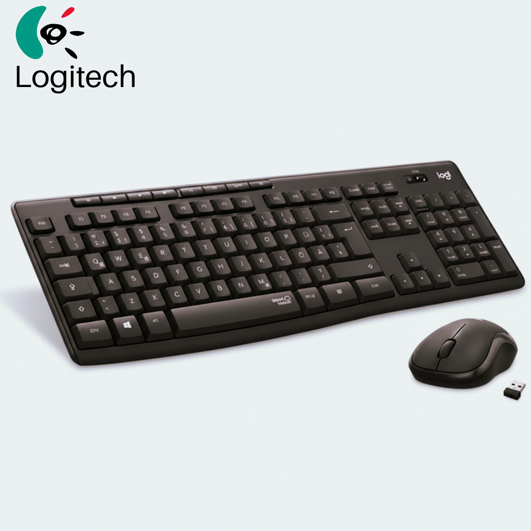 Logitech Keyboard+Mouse Set Wireless MK295 GR Silent (920-009871) - Ασύρματο Πληκτρολόγιο και Ποντίκι Σιωπηλό
