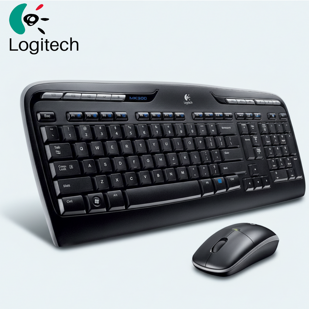 Logitech Wireless Combo Keyboard + Mouse set MK330 UK (920-003986) - Ασύρματο Πληκτρολόγιο και Ποντίκι