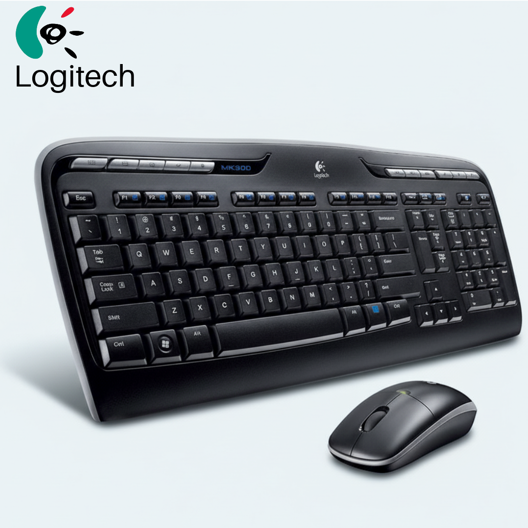 Logitech Wireless Combo Keyboard + Mouse set MK330 UK (920-003986) - Ασύρματο Πληκτρολόγιο και Ποντίκι