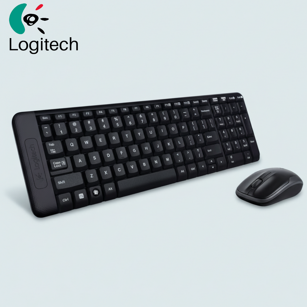 Logitech Wireless Keyboard + Mouse Set Combo MK220 Greek (920-003157) - Ασύρματο Πληκτρολόγιο και Ποντίκι Ελληνικά