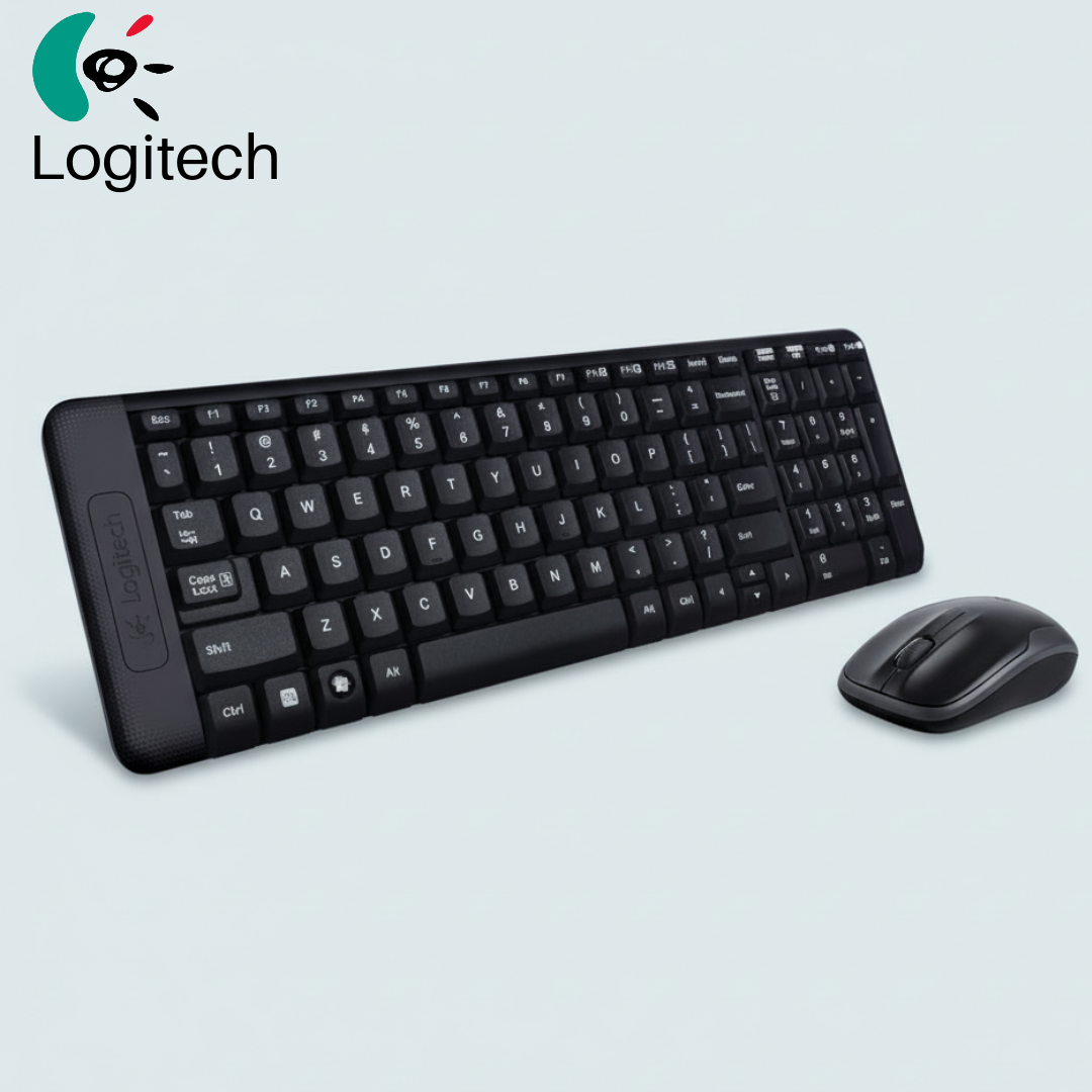 Logitech Wireless Keyboard + Mouse Set Combo MK220 Greek (920-003157) - Ασύρματο Πληκτρολόγιο και Ποντίκι Ελληνικά