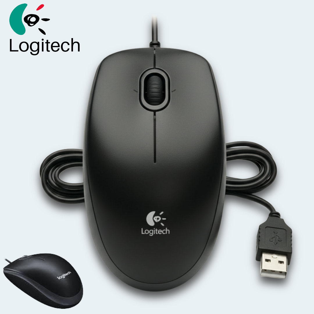 Logitech Mouse B110 Silent Black (910-005508) - Ενσύρματο ποντίκι σιωπηλό