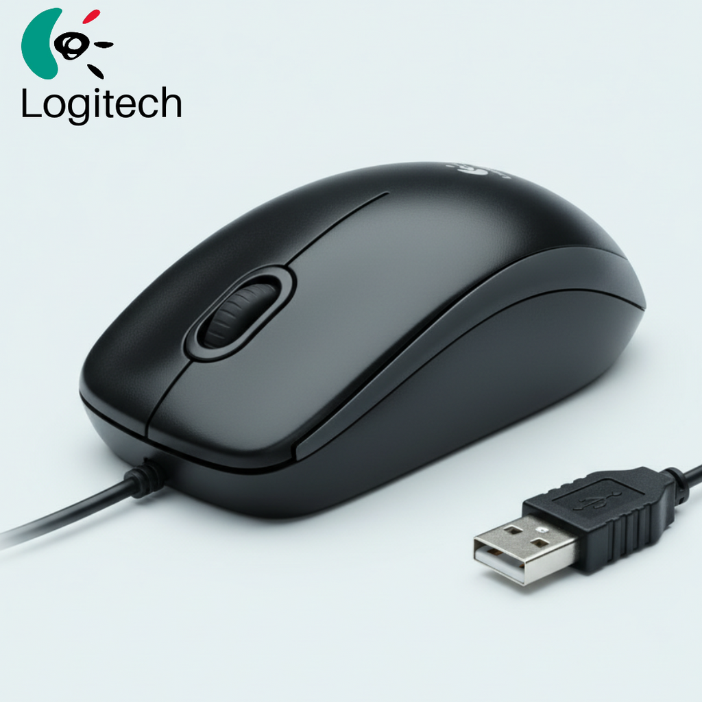 Logitech Mouse Grey Black M90 (910-001794) - Ενσύρματο ποντίκι