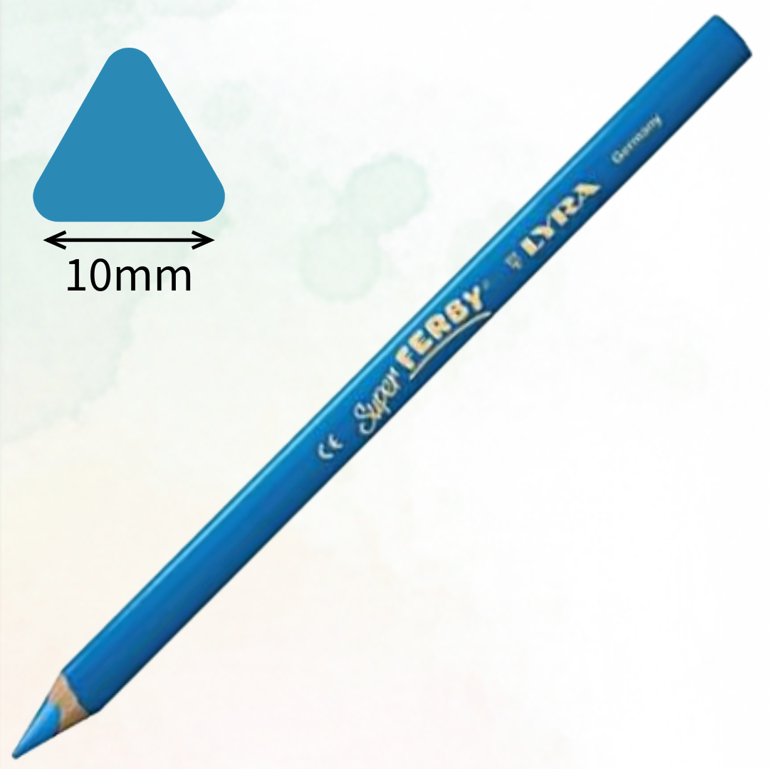 Lyra Super Ferby 10mm Colouring Pencils, 24 Colors - Χοντρό Μολύβι Ζωγραφικής Υψηλής Ποιότητας
