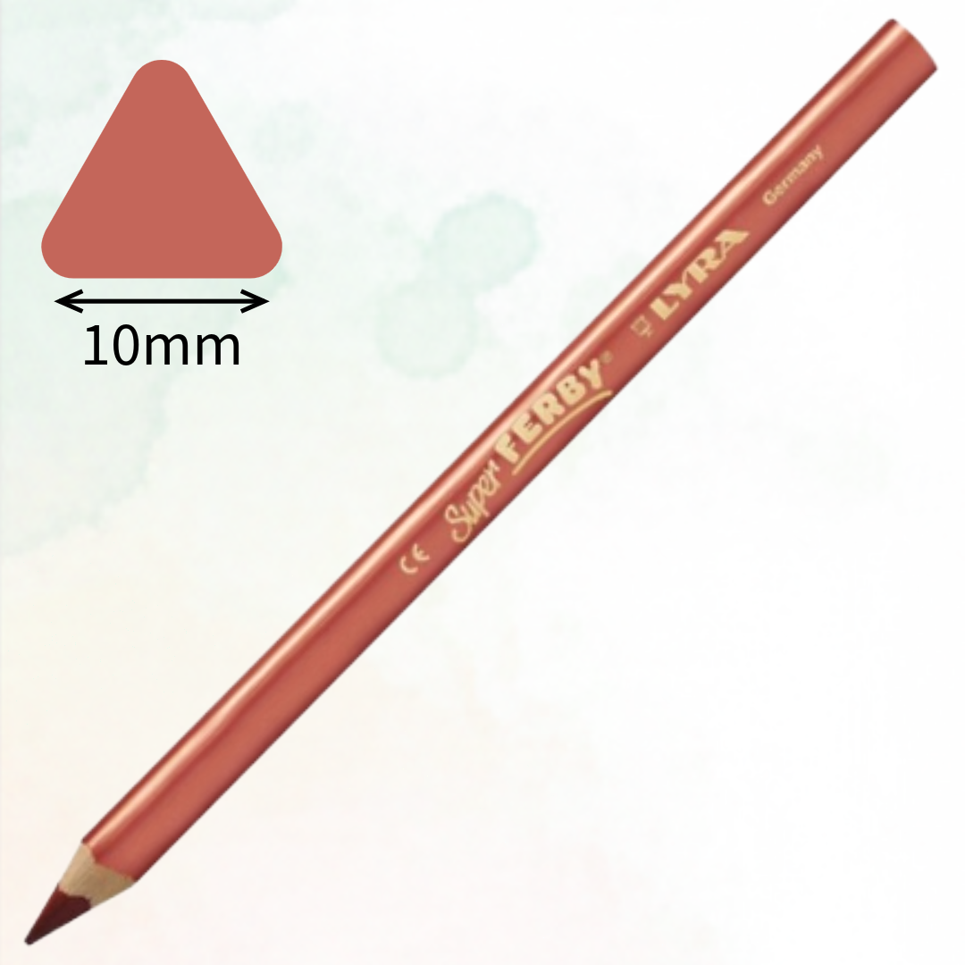 Lyra Super Ferby 10mm Colouring Pencils, 24 Colors - Χοντρό Μολύβι Ζωγραφικής Υψηλής Ποιότητας